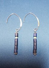 SUNDANCE Catalog .925 Sterling Silver Lapis/Turquoise Earrings - NEW