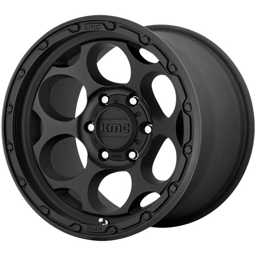 (1) 17x8.5 +0 KMC KM541 Dirty Harry 5x5.0 Textured Black Wheel - Bild 1 von 3