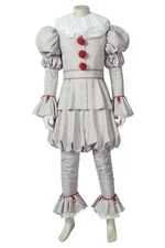IT chapter 2 Pennywise the Dancing Clown Full Set Cosplay Costume Halloween