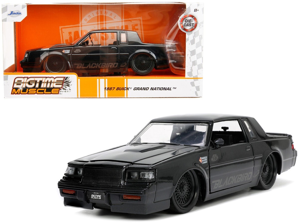 JADA 1987 BUICK GRAND NATIONAL BLACKBIRD 1/24 DIECAST MODEL CAR