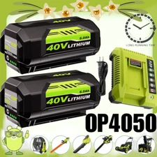 40V 6.0Ah Replacement for Ryobi 40V Battery /Charger  Kit for Ryobi OP4026