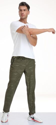 Men's Elastic Waist Hiking Pants Water Resistant Quickdry Lightweight Outdoor Sw - Picture 6 of 7
