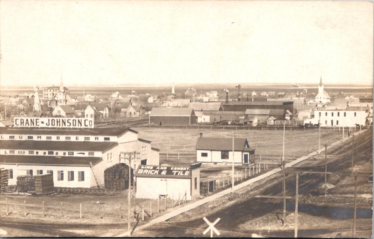 Vintage Postcard RPPC Town View Cooperstown North Dakota A1 eBay