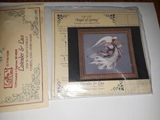 NEW LAVENDER & LACE "ANGEL OF SPRING" CROSS STITCH CHART PACK