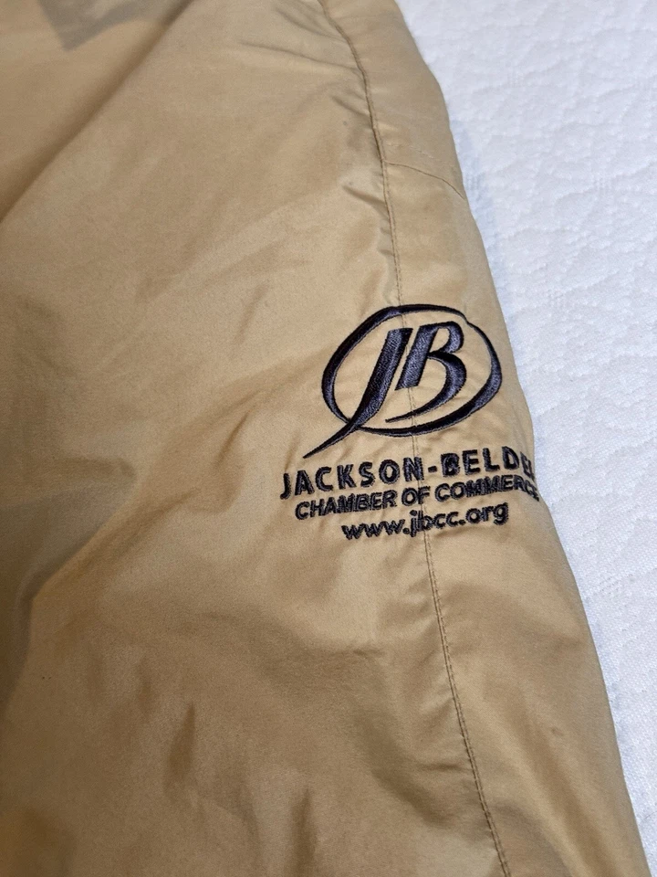 North End TechnoLite Putty Tan Jacket Quarter Zip Vent Back Men's Size XL (flaw) - Image 3 of 4