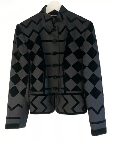 Louis Feraud Jacket, 12Uk, Black With 