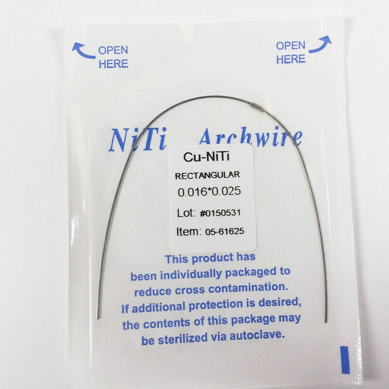 1 peça/pacote fio ortodôntico dental Cu-Niti arco forma retangular Damon - Imagem 4 de 4