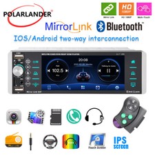 5.1'' 1 Din Car Stereo CarPlay Android Touch Screen Car Radio 3USB MP5 Bluetooth