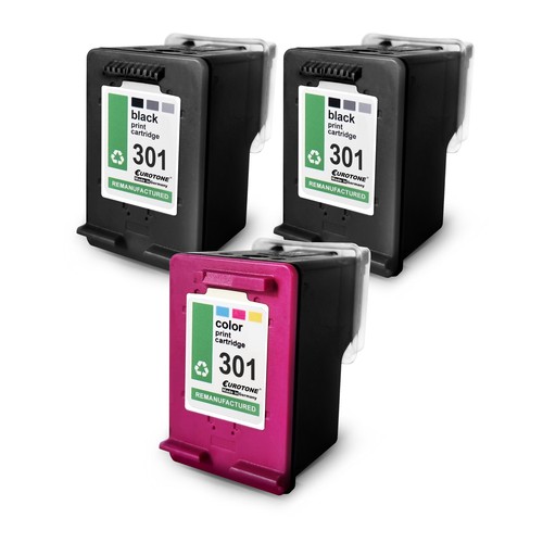 Eurotone 2er Pack Druckerpatronen Für HP 301XL – Ersetzt CH563EE (Schwarz) & CH564EE (Farbe), Kompatibel Mit Vielen HP Druckern