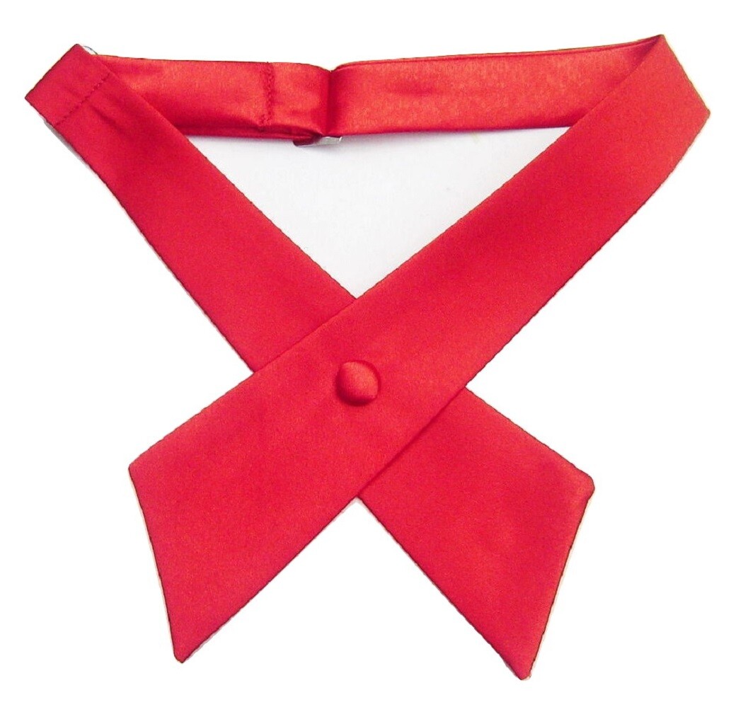 Unisex Cross Over Bowtie Mens Necktie Cravat Pre Tied Adjustable bow