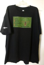 INFIDEL SNIPERS ILLUMINATED SCOPE Military T-shirt XXL Black Made in USA ๐บ๐ธ