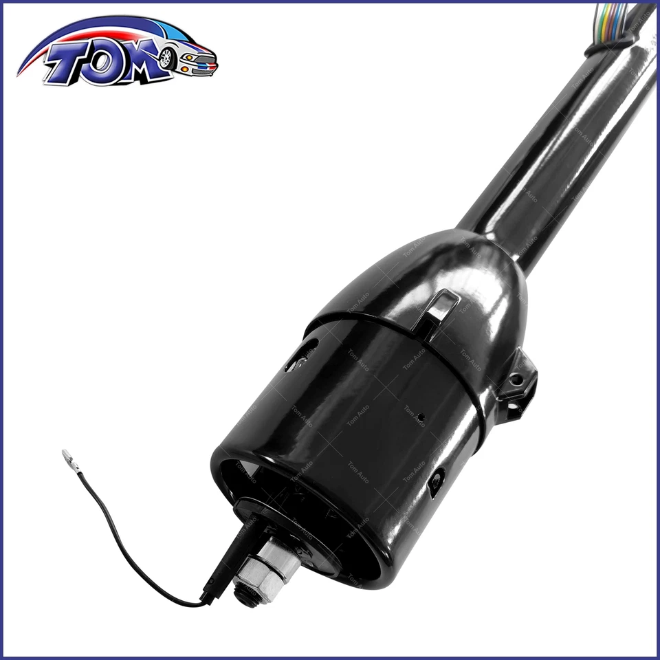 Columna de dirección 32" Street Hot Rod acero inoxidable inclinación Chevy GM negro Foto 3 de 4