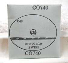 GS CO740 Watch Crystal Fit Swiss - 37.8 x 30.0 mm - Replacement / Repair