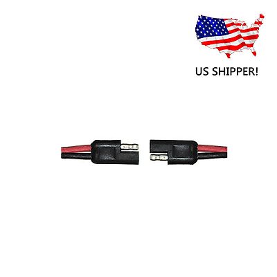 12 GA 12'' QUICK DISCONNECT POLARIZED INLINE POWER CABLE WIRE HARNESS