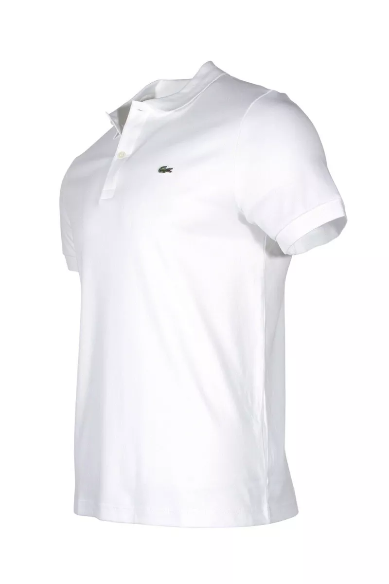 Lacoste Men s Regular Fit Soft Pima Cotton Polo Shirt in White