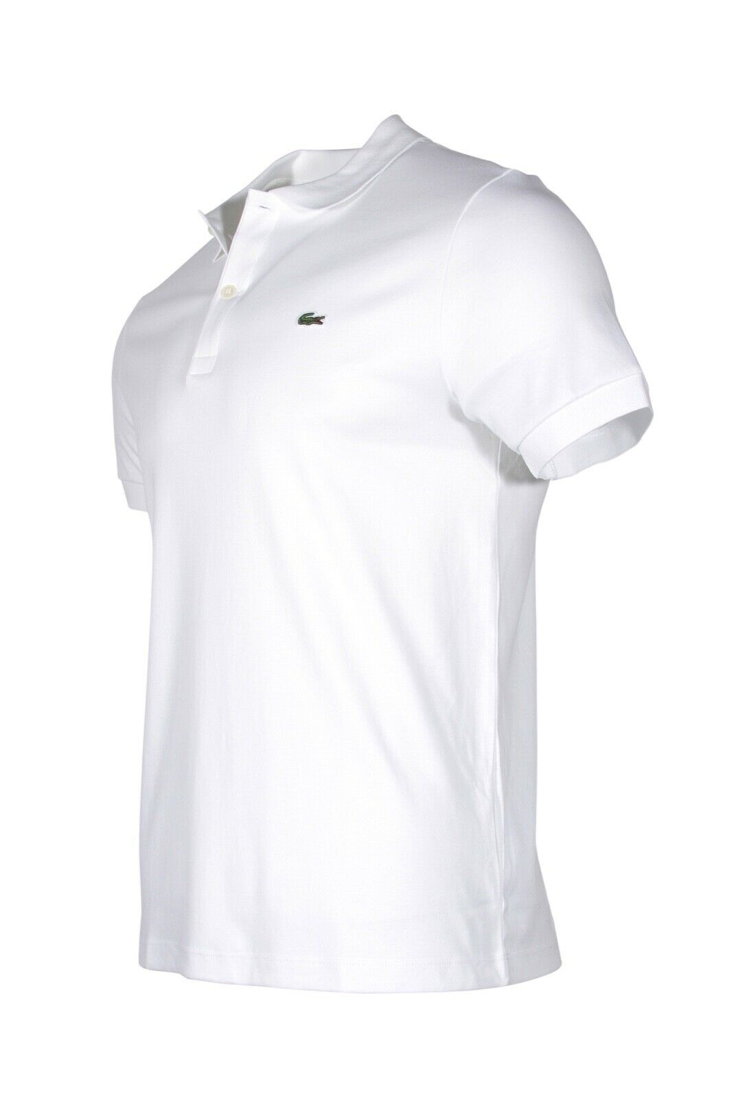 Lacoste Men's Regular Fit Soft Pima Cotton Polo Shirt in White DH2050