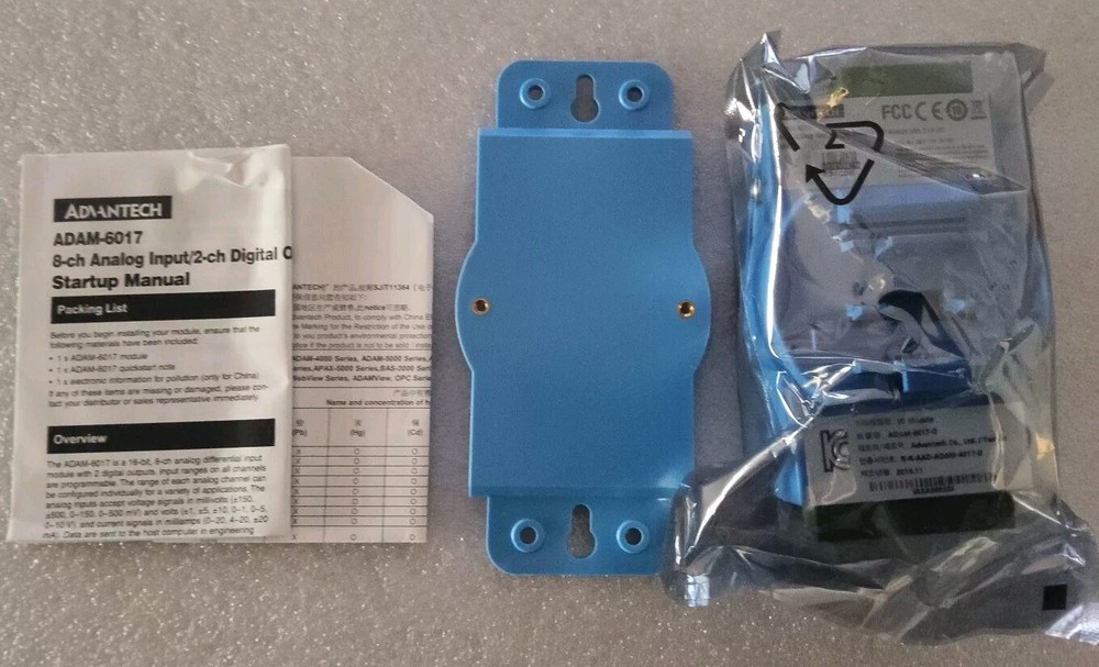 Advantech ADAM-6017 Remote I/O Module, 8 Analog Input Digital Output Brand New