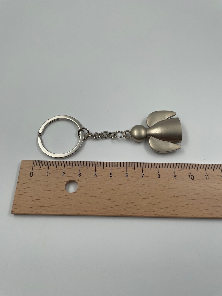 Portachiavi Argento Metallo Angelo Gabriel Angelo Custode Con Ali, Portachiavi A