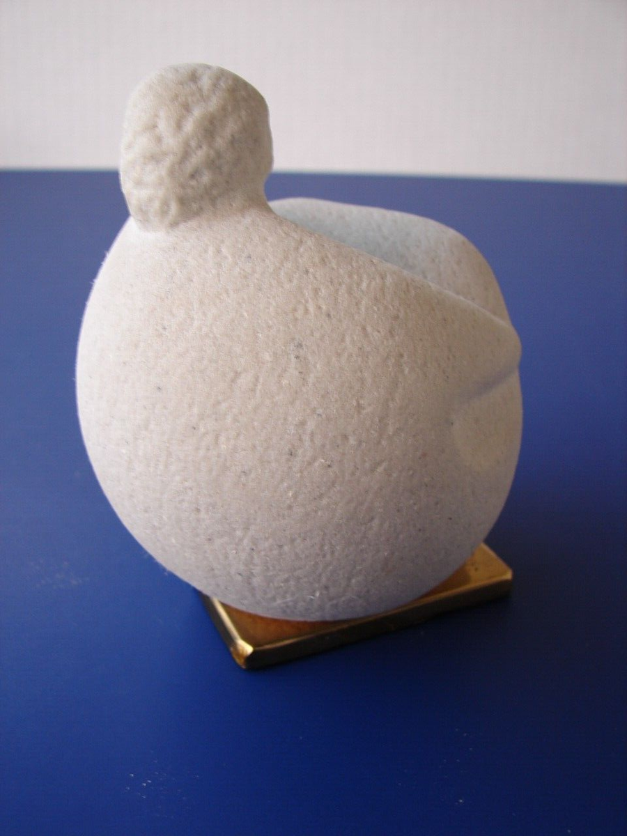 MARBELL Stone Art Belgium Sitting Girl Figurine Handmade Vintage