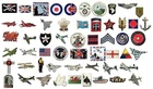 Military Army Navy RAF Aircraft Churchill Spitfire Lancaster SAS WW1 WW2 Badges