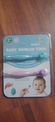 NEW babysun Booger Removal Tool 2 Pack for Babies, Earwax, Latex, PVC & BPA Free