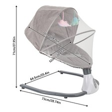 Electric Baby Swing for Infants to Toddler Portable Infant Swing Remote Control