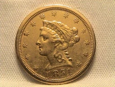 1851-O $2 1/2 Liberty Head Gold Quarter Eagle