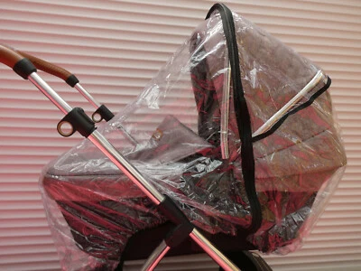 UNIVERSAL Neu REGENABDECKUNG PVC Reißverschluss passt Silber Kreuz Pioneer Kinderwagen Kinderwagen Kinderwagen