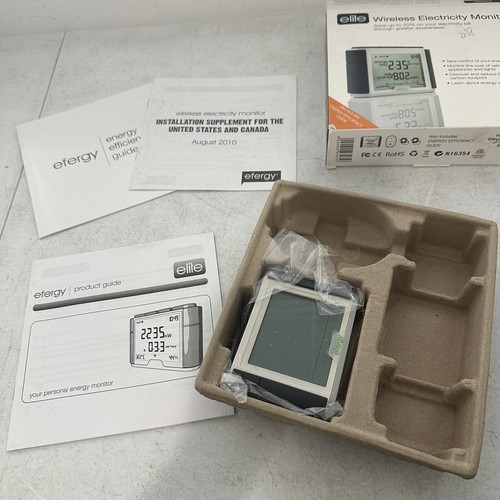 Efergy Elite 3.0 Wireless Electricity Monitor Display Screen Only N16354 - Picture 2 of 4