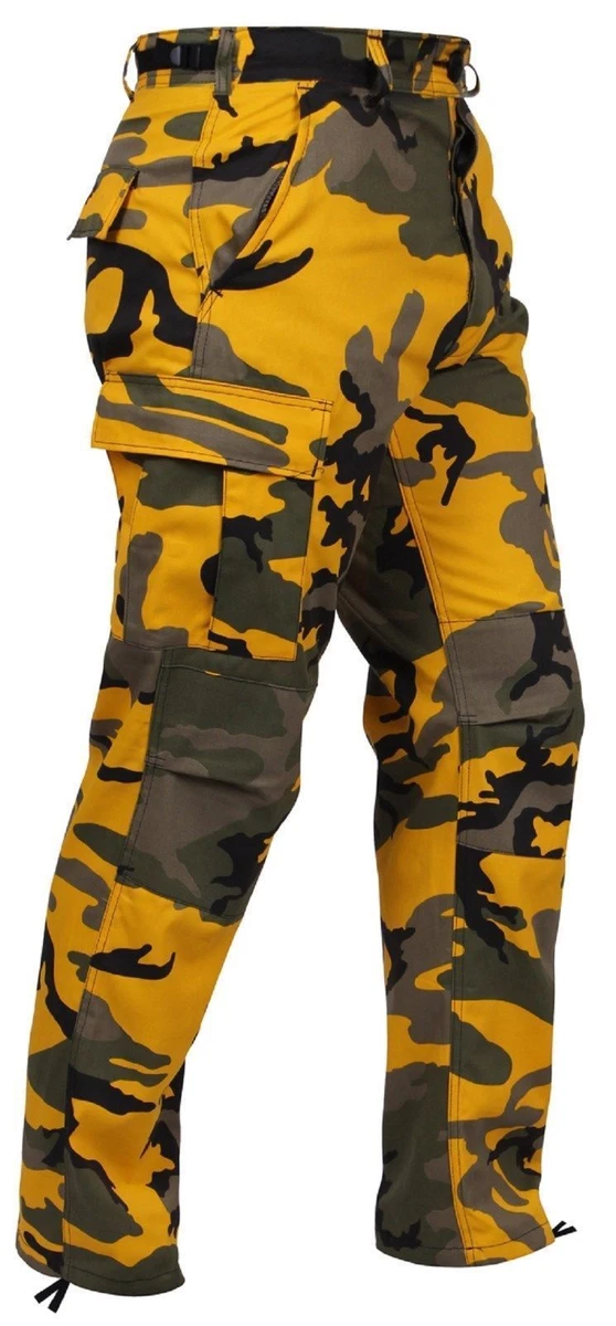 Yellow military best sale pants