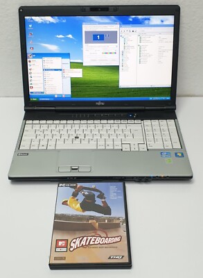 FUJITSU LIFEBOOK 14'' Windows XP Gaming Laptop Notebook i7 500GB 4GB mit Spiel!!