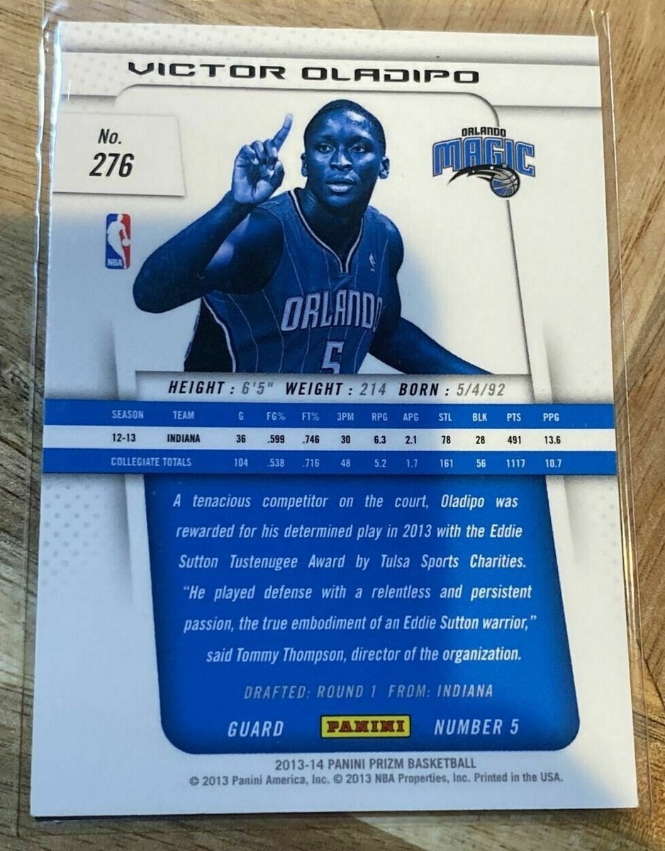 2013-14 Panini Prizm #276 VICTOR OLADIPO Rookie Card RC Magic Heat