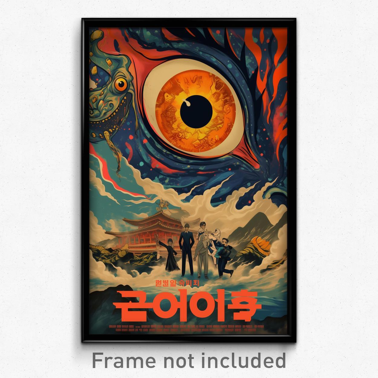 Korean Movie Poster - Fabulous Tornado (Korea Psychedelic Art Retro Film Print)