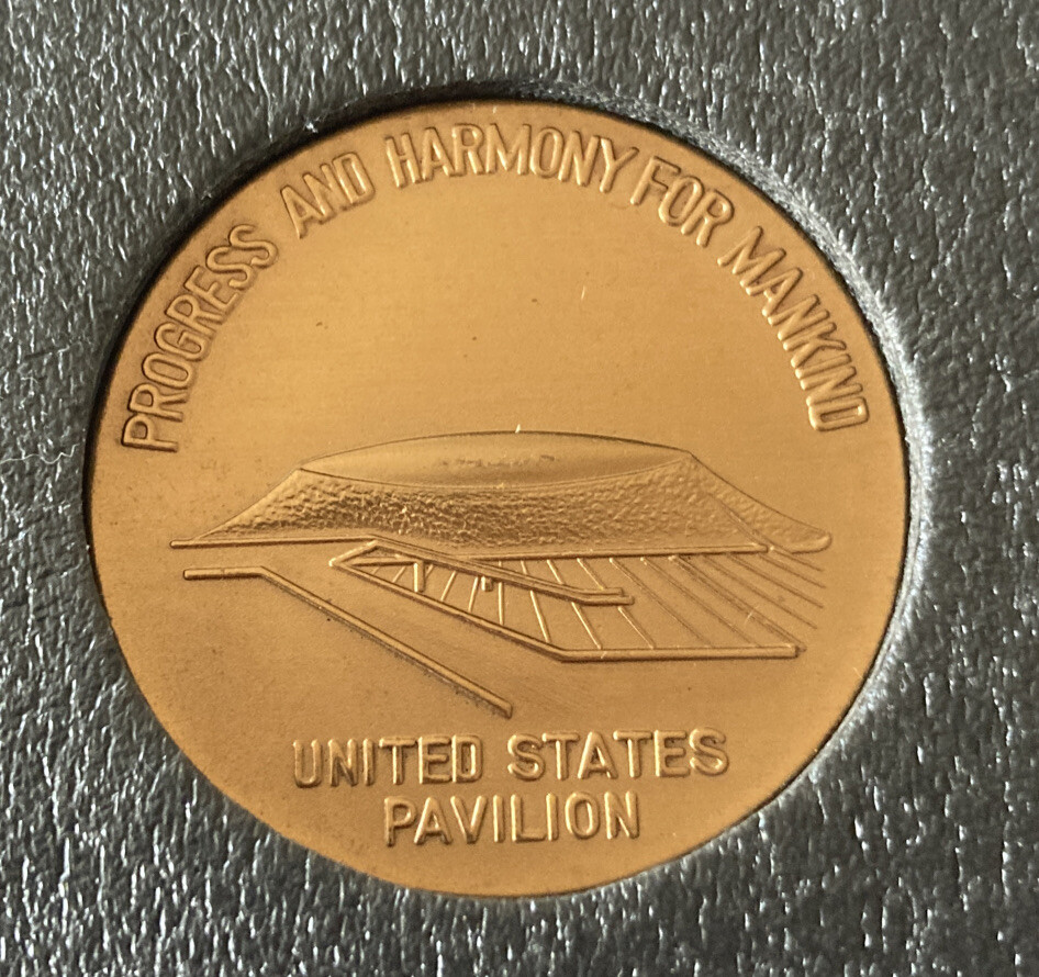 1970 Expo '70 Osaka Japan United States Pavilion Bronze Medal In