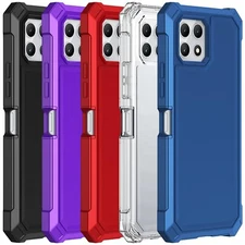 For T-Mobile Revvl 7 / 7 Pro 5G Case 2 Layer Protection Corners TPU Bumper Cover