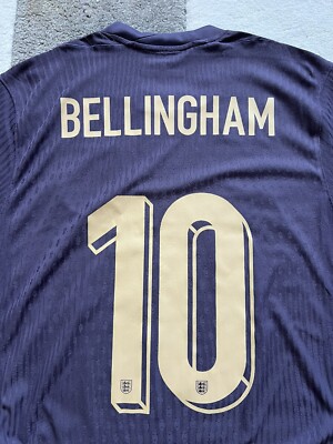 NEW Official Nike England Bellingham 10 Player Version Away Shirt