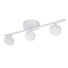 ETI LIGHTING 20 in. White LED Track Lighting, Adjustable Heads