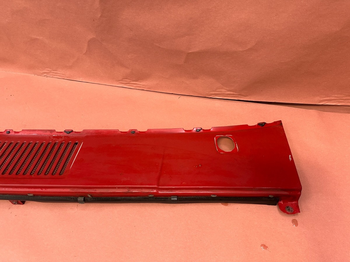 Volvo 740 GLE Turbo 760 Front Windshield Lower Cowl Panel Red OEM