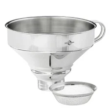 18/10 Stainless Steel Funnel with FilterSilver 5 inches