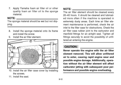 Yamaha Owners Manual Book 2006 BLASTER 200 YFS200V - Picture 8 of 12
