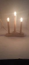 Vintage candelabra candolier flickering flame flicker bulbs 3 candles CHRISTmas