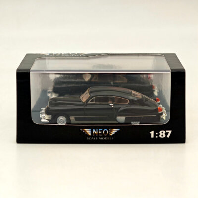 NEO SCALE MODELS 1/87 Cadillac Series 62 Sedanet Coupe Black Resin Car Limited
