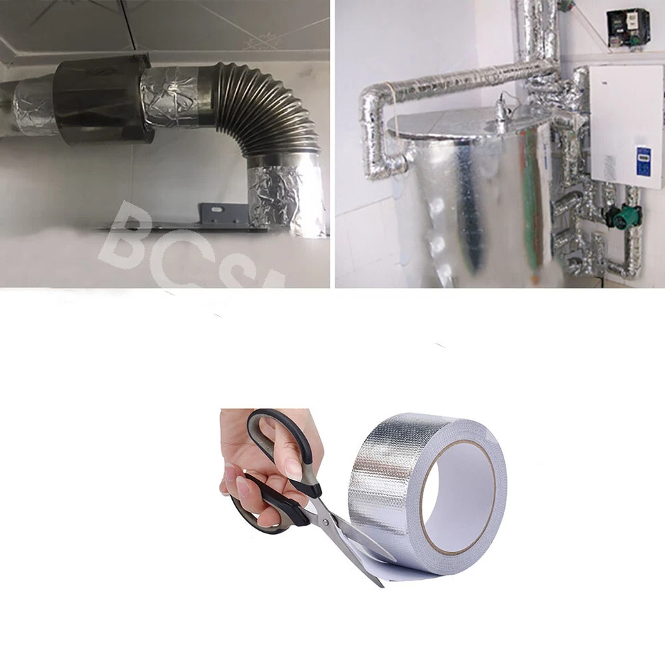 Car Exhaust Pipe Sealing Tape Turbo Heat Exhaust Thermal Tape Glass Fiber Cloth Foto 2 de 4