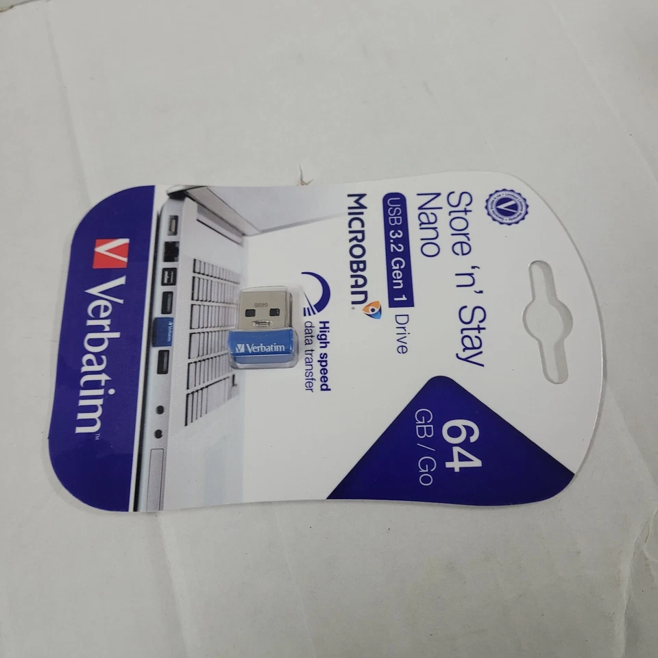 Verbatim Store n Stay Nano USB 3.0 64Gb Flash Drive - Image 2 of 4