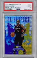 2012 Panini Crusade Al Horford Prizm Blue & Gold PSA 9