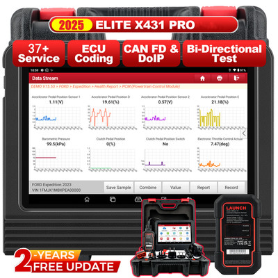 LAUNCH X431 PROS V+ PRO V5.0 Profi OBD2 Diagnosegerät ALLE SYSTEM A/F Injector