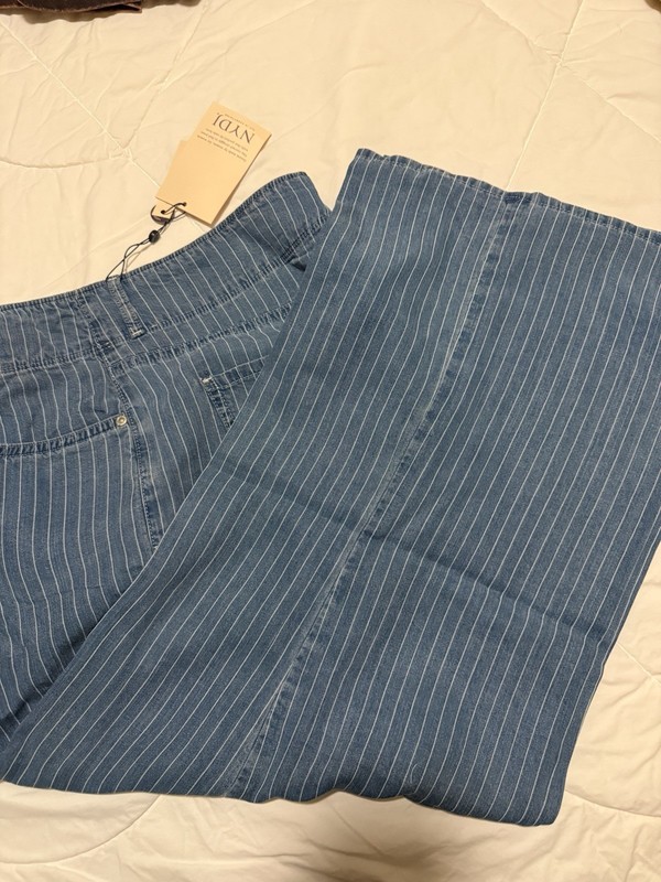 NYDJ Brigitte Wide Leg Capri Jeans Size 14p