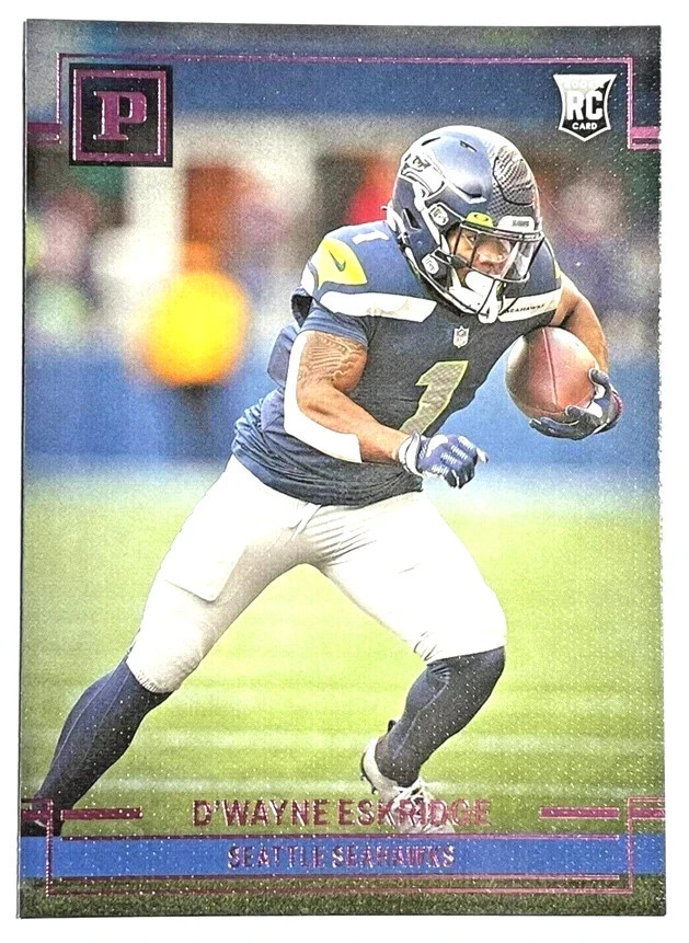 ROOKIE CARD DWAYNE ESKRIDGE Seahawks 2021 Chronicles PANINI PINK PARALLEL #PA-33