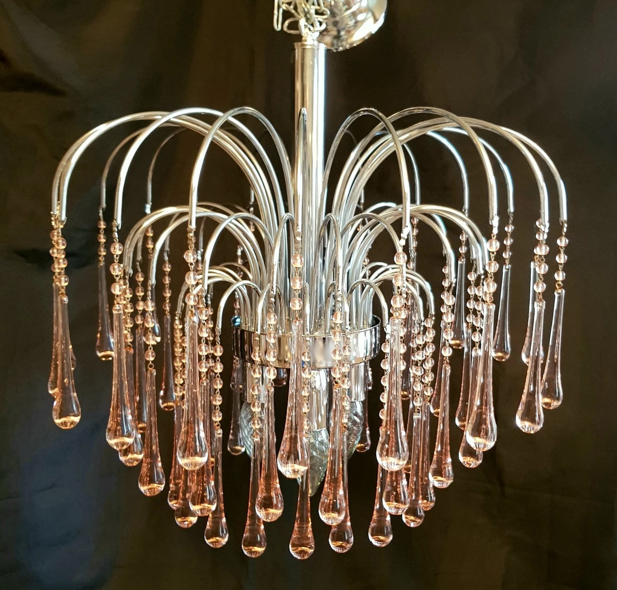 8 Gouttes Vintage Murano – Verre Coloré, Années 1950, Très Bon état