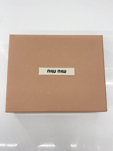MIU MIU Tri-fold Wallet -- Black Plain Women's - Picture 9 of 9